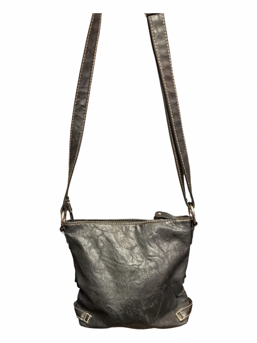 Rosetti Bronze Brown Leather Crossbody Bag